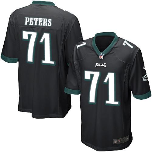 Nike Eagles #71 Jason Peters Black Alternate Youth Stitched NFL New Elite Jersey - Click Image to Close
